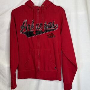 Arkansas Razorbacks Women's Full Zip Hoodie Jacket M